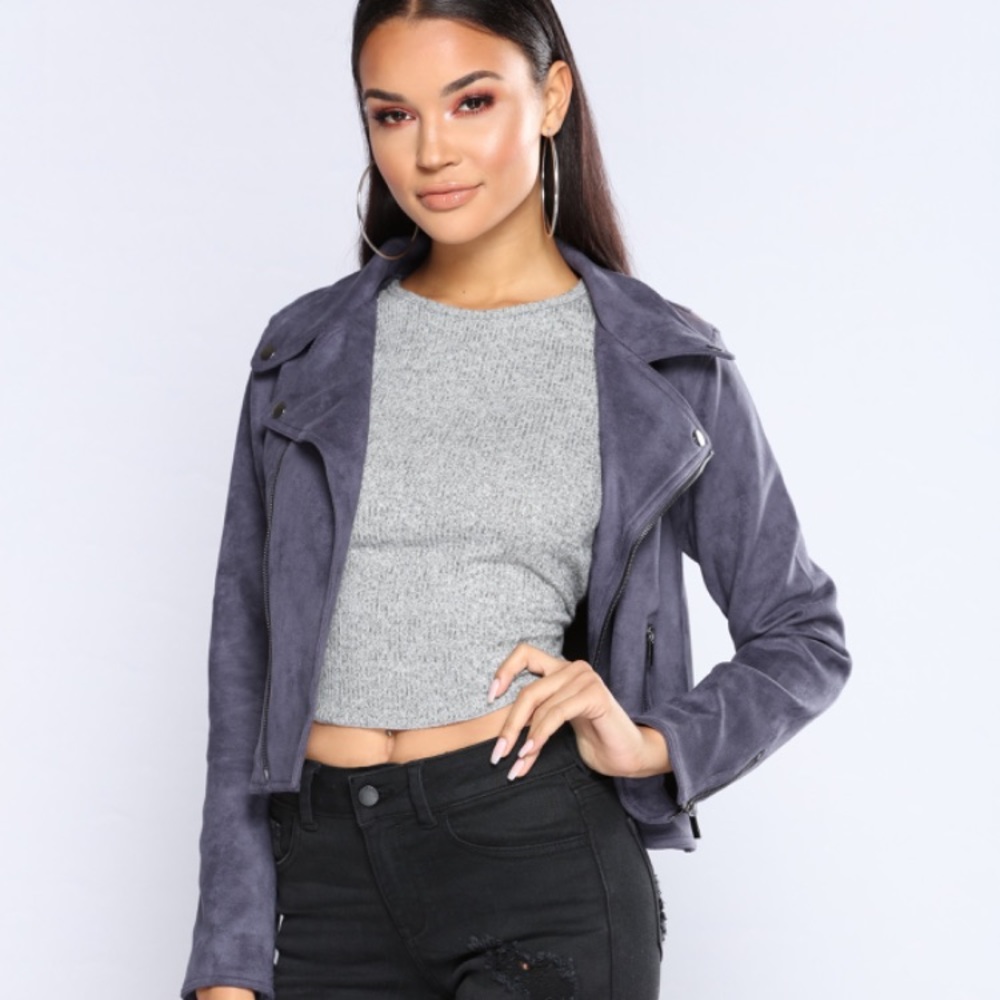 Fashion Nova Brianna Suede Jacket